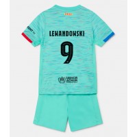 Barcelona Robert Lewandowski #9 3rd trikot Kinder 2023-24 Kurzarm (+ Kurze Hosen)